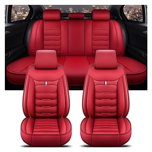 Housses de siège voiture pour Toyota Corolla Yaris Prius Kluger 5 places rouge