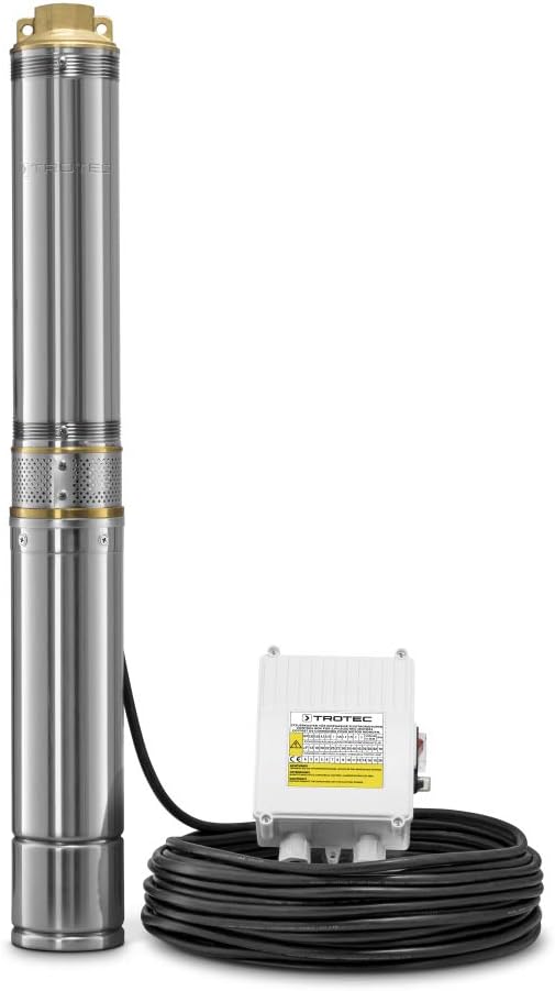 TROTECTDP 5500 E Deep Well Pump 6,000 l/h Stainless Steel Housing IP68 Black