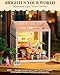 Rolife Super Creator Kits Fresh Flower Shop, Tiny House Building Blocks for Little Dolls, DIY Plastic Mini House Model Building Kits for Teens Aged 14+, DIY Crafts/Hobbies for Adult(Fresh Flower Shop)