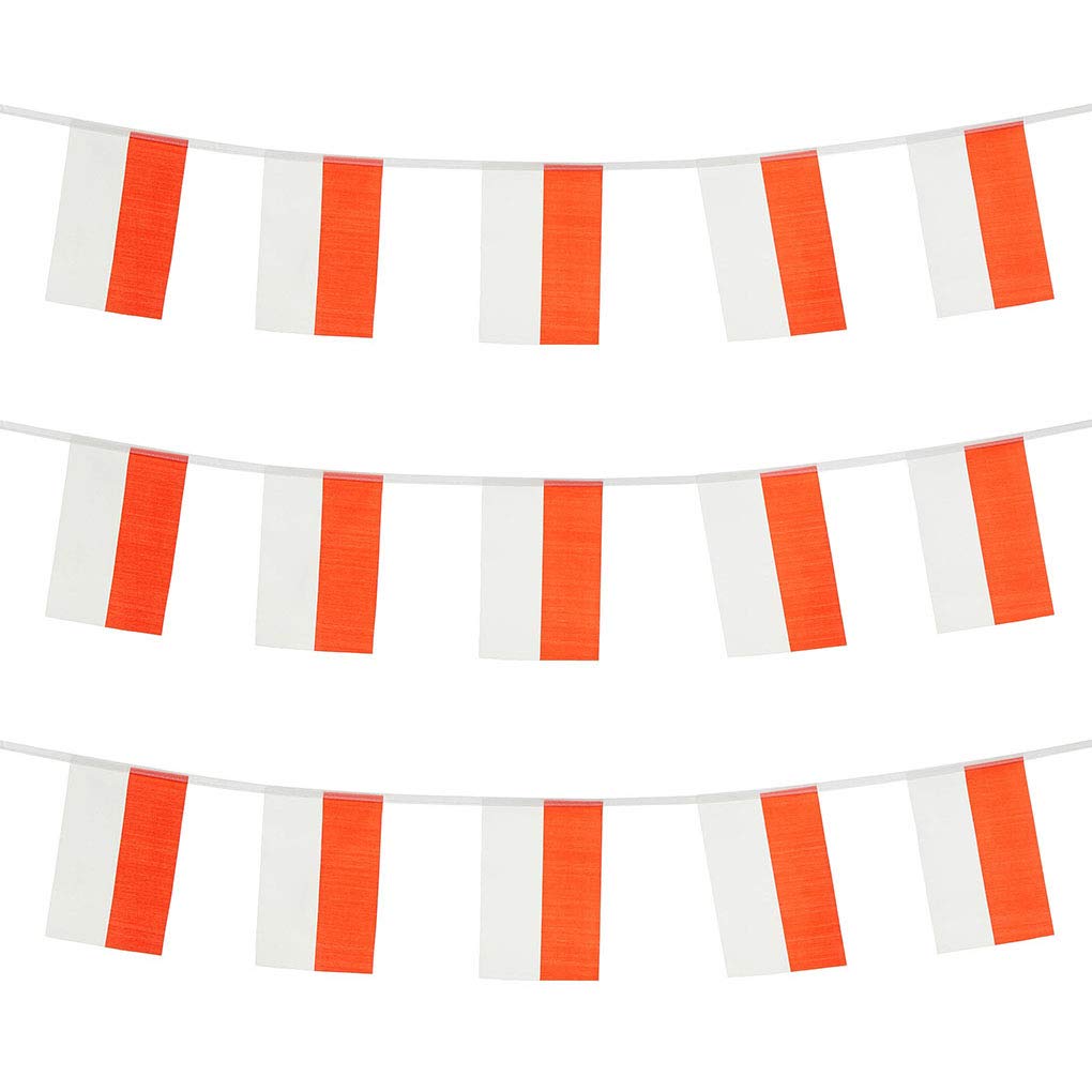 Poland Flag Polish Flag, Small String Poland Flags Mini Polish Flags Banner, Used for Party School Sports Events Patriotic Festival Decorations