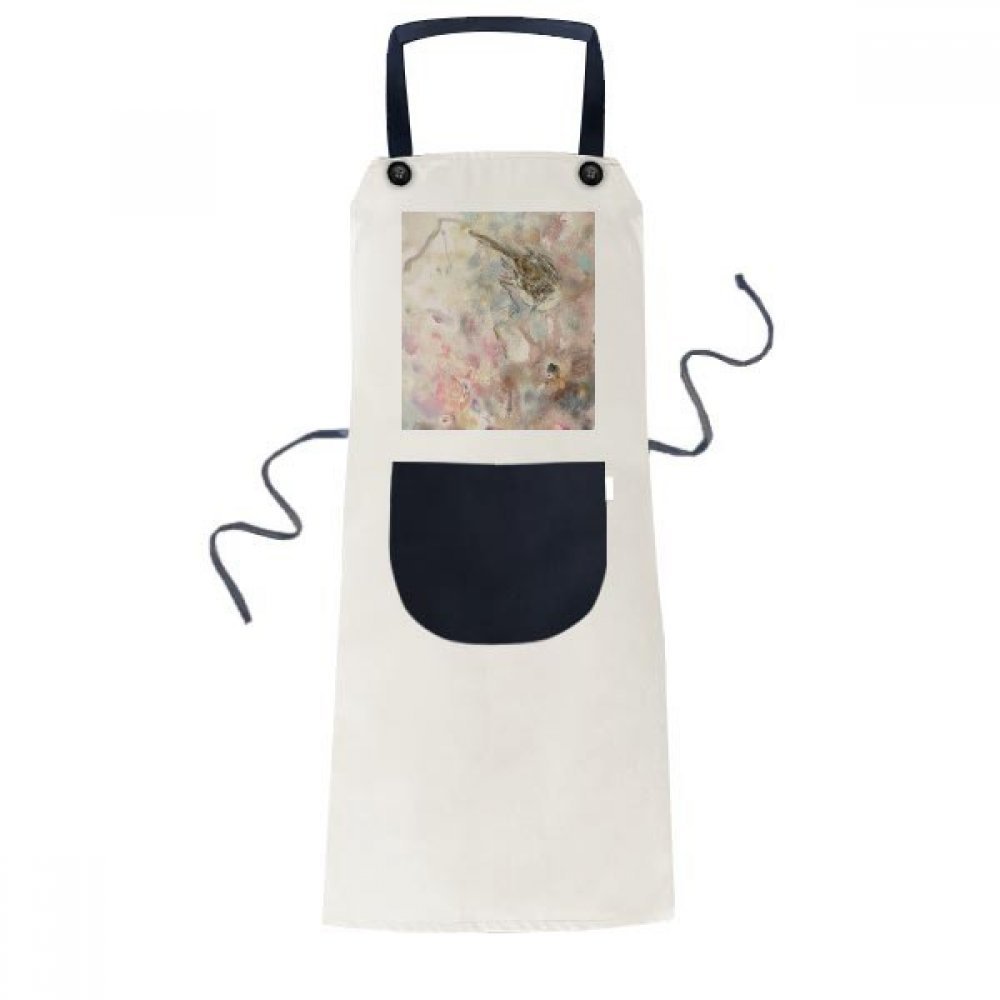 Tablier Janvier Lotus de cuisine réglable avec poche bavoir de cuisson 70cmx67cm