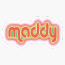Maddy Name Sticker Vinyl Decal Wall Laptop Window Car Bumper Sticker 5"