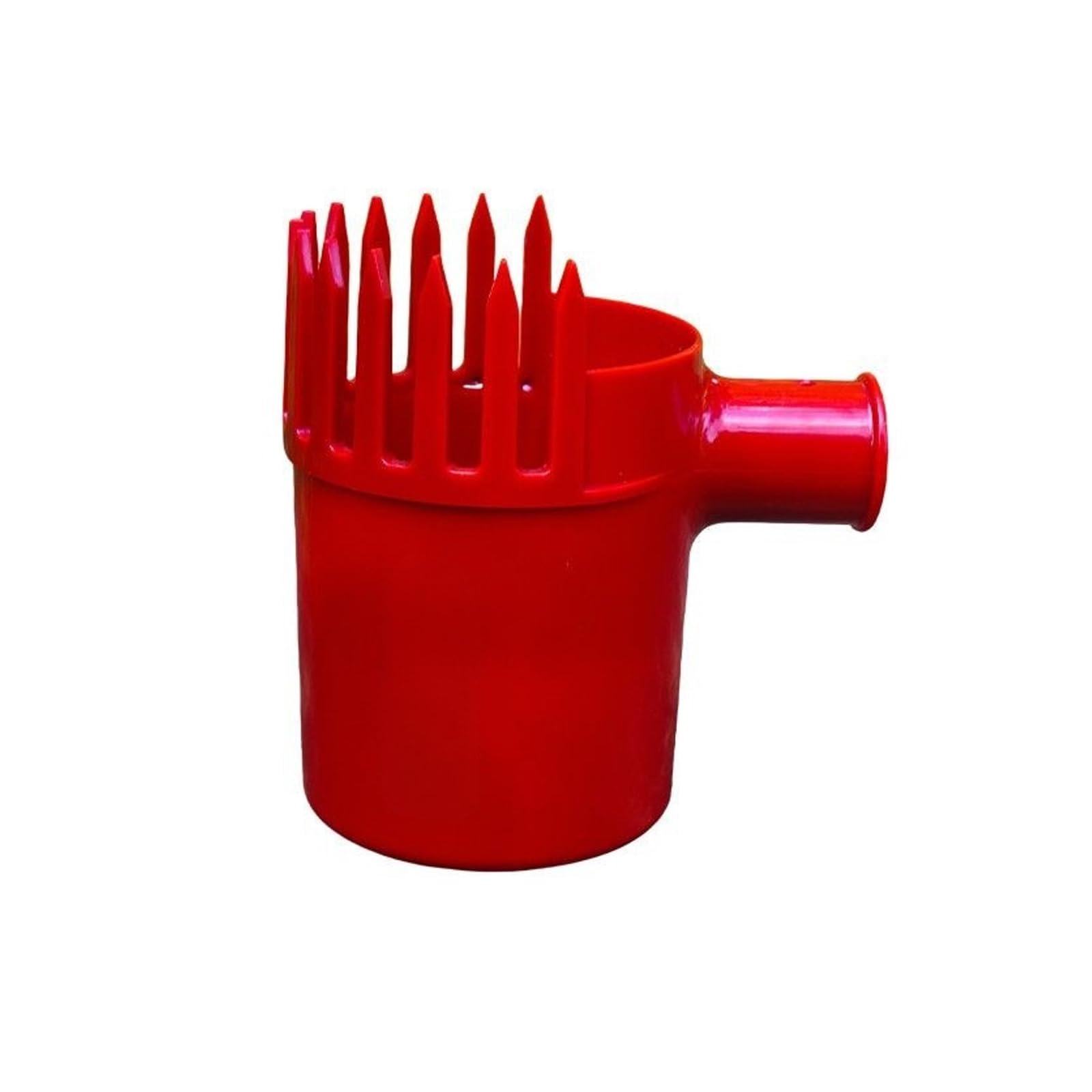 Garden Small Fruit Picker, PP Cup Harvest Tool with Red Body, Comb Front, Hand Guard Barrier, Jujube Gathering Helper Small Fruit Harvester Garden Cup Picker Jujube Gatherer Red Pp Harvesting