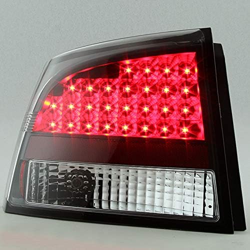 AKKON - For Black 05-08 Dodge Charger Full LED Tail Lights Brake Lamp Replacement Driver And Passenger Side