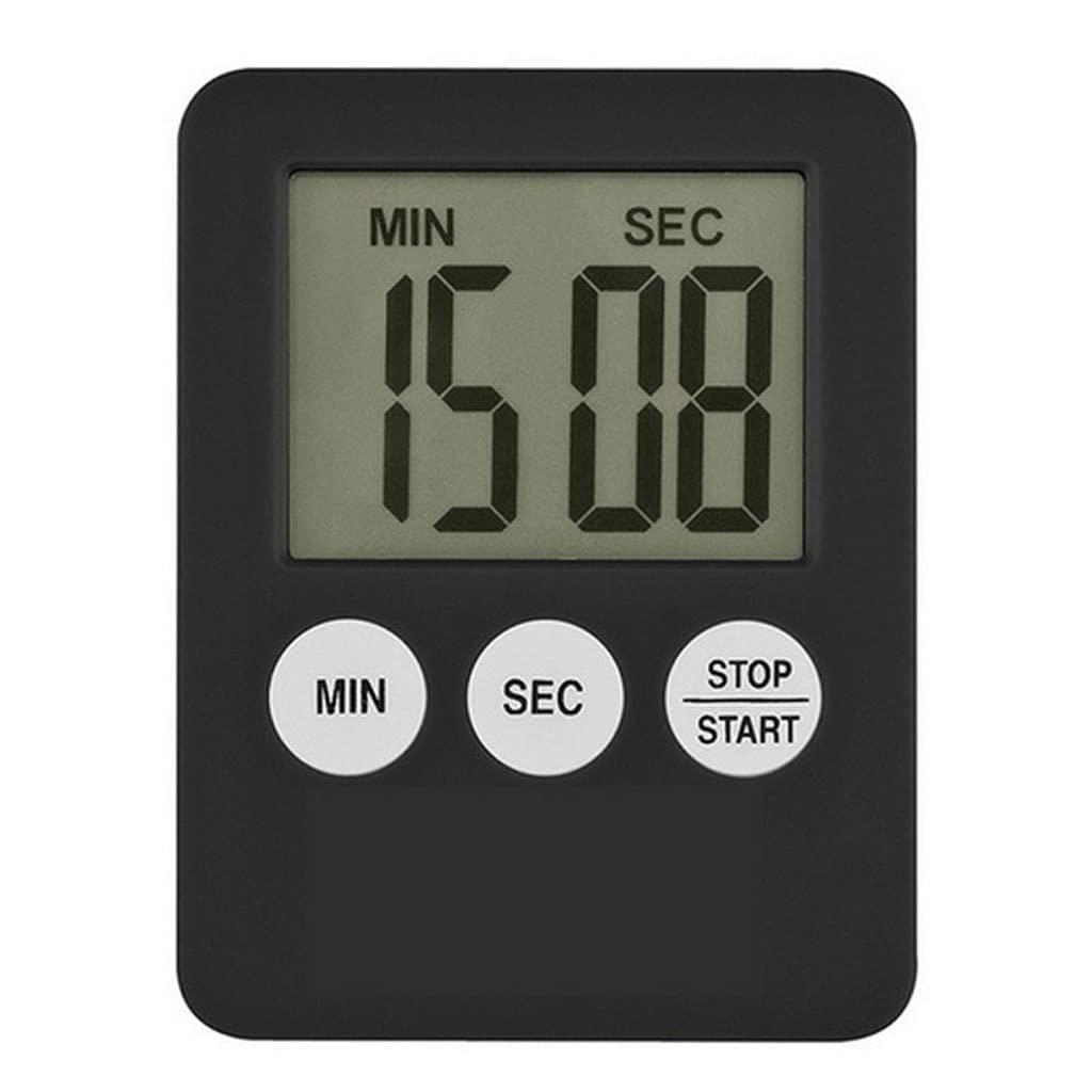 Zegar do gotowania LCD cyfrowy ekran zegar kuchenny minutnik mechaniczny cyfrowy zegar kuchenny magnetyczny (D)