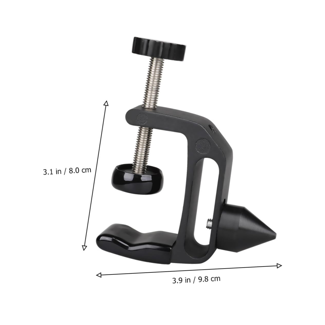 Soporte de Clarinete Práctico de Abs y Metal Soporte de Escritorio Multifuncional para Pulir Corchos Accesorio para Instrumentos Musicales Clip Antideslizante Negro