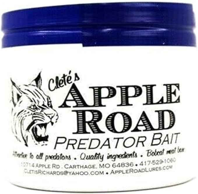 Clete's Apple Road Predator Bait Trapping Supplies 16 Ounce Jar