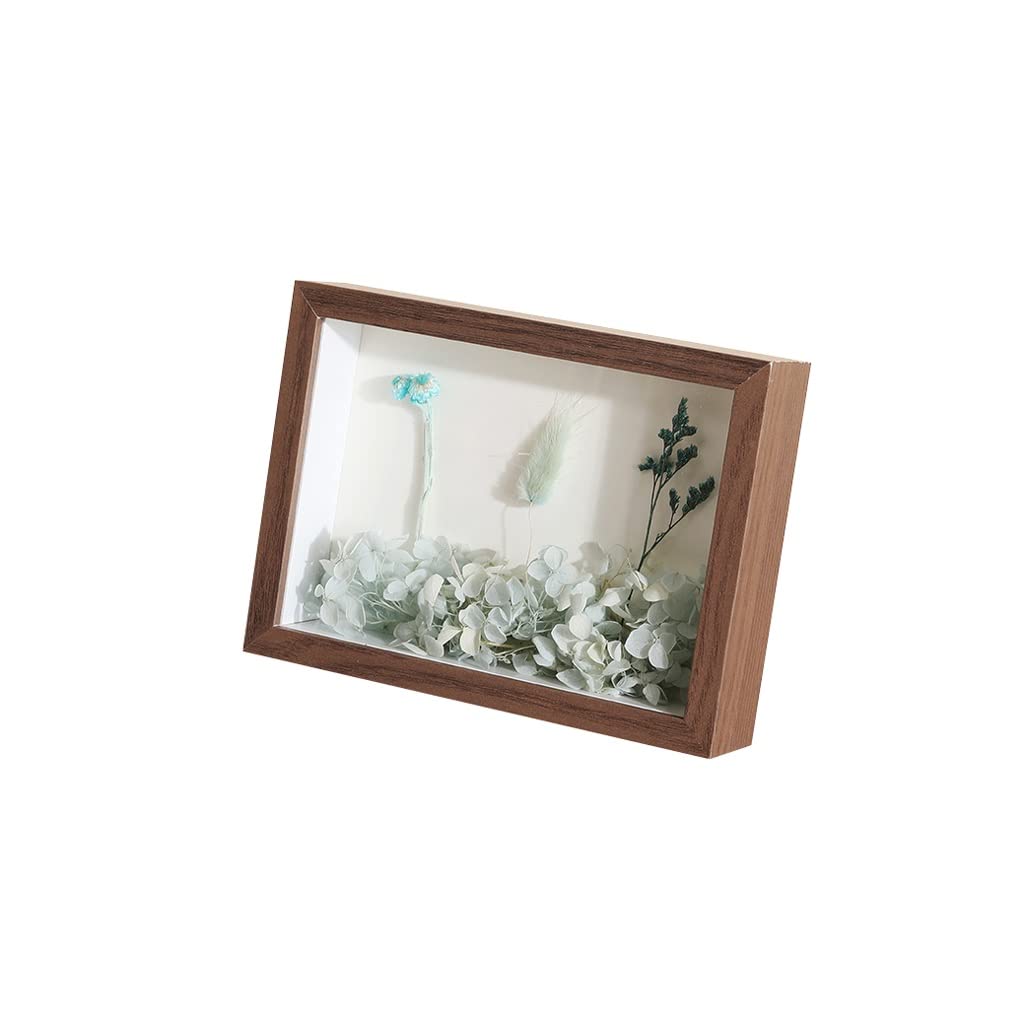 Cadre fleurs séchées DIY creux marron pour préservation végétale