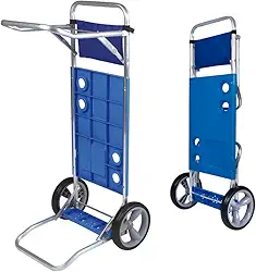 Carrinho de praia dobrável com rodinhas resistente Mor