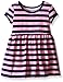 Marmellata Girls' Pink And Purple Striped Knit Dress