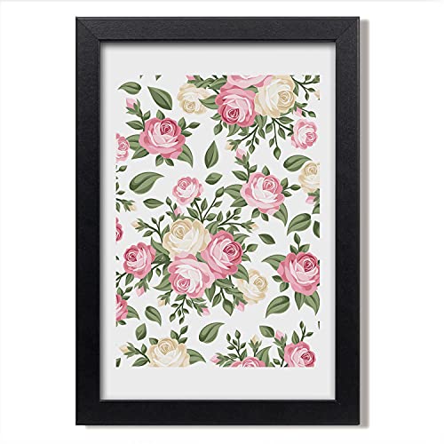 Cadre MDF 20x30 cm roses habille vos murs vides avec élégance et simplicité