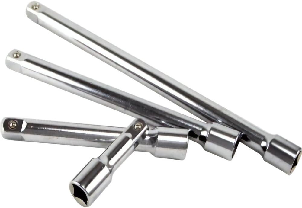 4 piece 1/4" Drive Ratchet Extension Bar Set (3", 4", 6", 9") Amazon