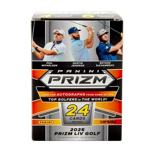 2025 Panini Prizm LIV Golf Blaster Box – Official Trading Cards – Retail Exclusive Parallels, Inserts & Rookies – Sealed Box