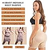Nebility Waist Trainer for Women High Waist Tummy Control Panty Lace Butt Lifter Shapewear Slim Body Shaper Shorts (Medium, Beige)
