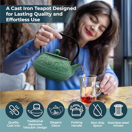 Théière en fonte tetsubin Zen Minded d'exception 900ml - 6