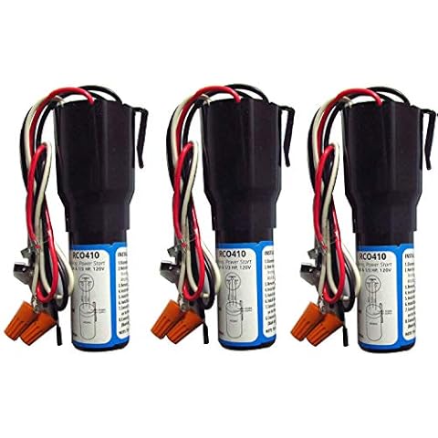 RCO410 3 in 1 Compressor Hard Start Capacitor Kit For Refrigerators & Freezers 1/4-1/3 H.P. 115VAC （3pcs） Cover