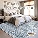 Soalmost 6x9 Area Rug for Living Room Washable 6x9 Non-Slip Modern Rugs for Bedroom Dinning Room Ultra-Thin Indoor Blue