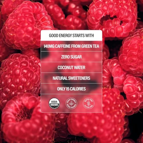 Image of GURU Zero Sugar Organic Energy Drink, Wild Berry, 12 Fl Oz, 12 Pack | 140 MG Natural Caffeine for Workouts, Performance & Midday Boost, With Real Fruit Juice, L-Theanine, Plant Based, Gluten Free