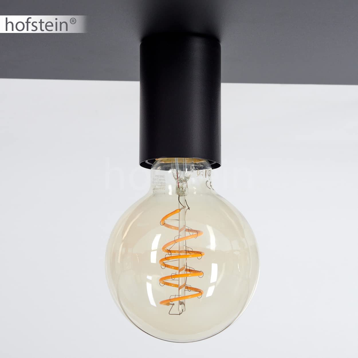 Plafoniera Malao, lampada da soffitto angolare in metallo in nero, luce moderna con effetto reticolo, 1 x E27, senza lampadina/e