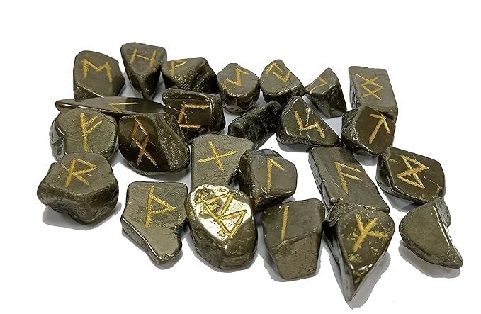 Pyrite Rune Set Healing Reiki Cube Tumble chipes Stones Pouch 25 PC Reiki Healing (B0CVRPXJDG) Amazon Price History, Amazon Price Tracker