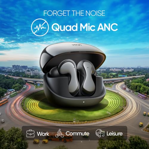 Image of Mivi SuperPods Immersio Pro [New Launch] Quad Mic ANC Earbuds Dolby Audio