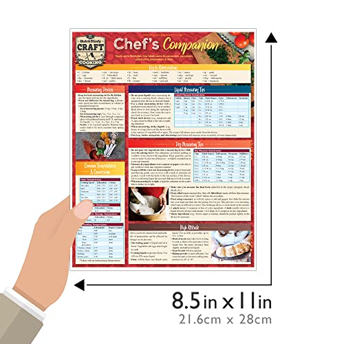 Chef's Companion: A Quickstudy Laminated Reference Guide (Quickstudy Reference Guide) #TOP3