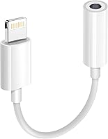 Vista 17 de Paquete de 1 adaptador Lightning a conector de auriculares de 0.138 in con certificación MFi de Apple para iPhone, adaptador auxiliar para iPhone