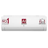 LG 1.5 Ton 5 Star AI DUAL Inverter Split AC (Copper, Super Convertible 6-in-1 Cooling, HD Filter with Anti-Virus Protection, 2023 Model, RS-Q19YNZE, White) Non Wi-Fi Split AC - 2023