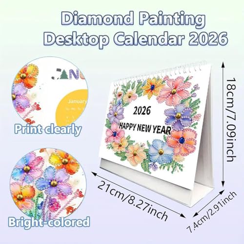 Calendario de Strass Art 2026 ideal para principiantes y maestros que buscan orden 5