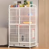 Roues à glissement fluide : déplacer la cage n'a jamais été aussi simple grâce aux roues universelles à 360°, que vous réorganisiez votre maison ou que vous fassiez du nettoyage, les roues vous permettront de déplacer sans effort les cages for chats à l'intérieur sans rayer les sols