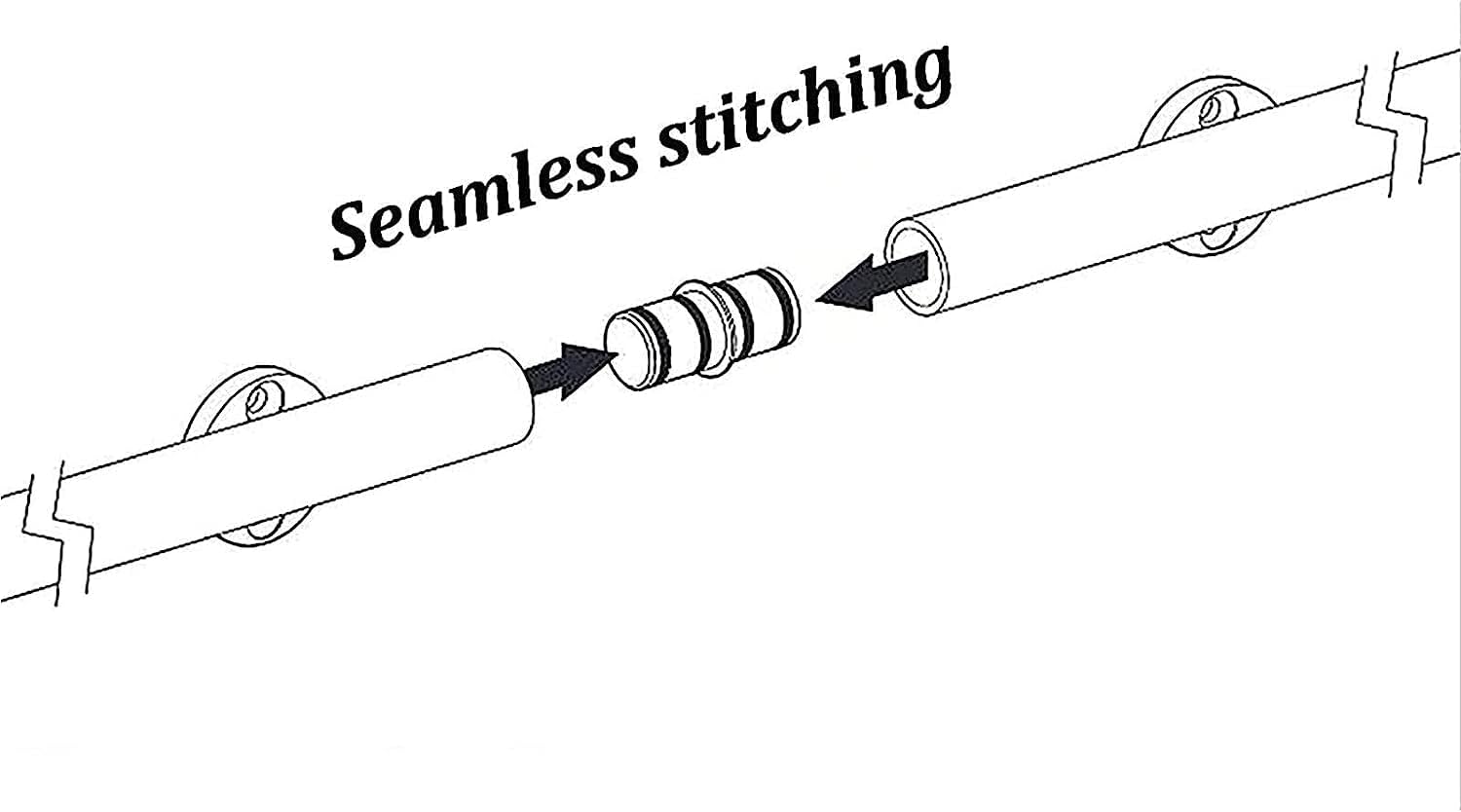 Rolling Library Sliding Ladder Hardware Kit - Sliding Barn Door Track Hardware Accessories, Carbon Steel Round Tube Mobile Ladder Rail, for Home/Indoor/Loft (Size : 300cm(9.8 ft) t