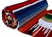 El Paso Designs Mexican Yoga Blanket - 51 x 74 inches - Colorful Studio Mexican Falsa Blanket - Ideal for Yoga, Camping, Picnic, Beach Blanket, Bedding, Home Decor Soft Woven