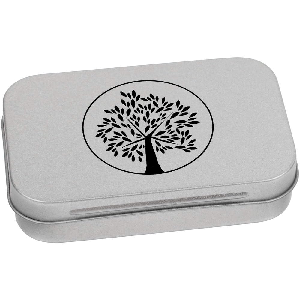 Azeeda 95mm 'Tree of life' Metal Hinged Tin/Storage Box (TT00249105)