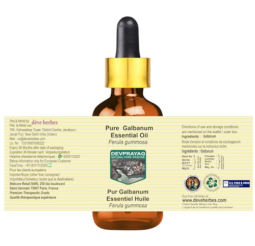 Aceite Esencial Puro de Galbanum 2ml con Gotero de Vidrio miniatura 3