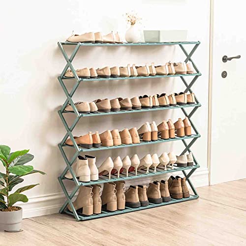 Meuble à chaussures pour entrée en bambou étagère 100 cm pliable gain de place