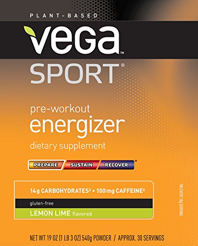 Vega Sport Pre-Workout Energizer Lemon Lime (19oz, 30 Servings) - Vegan, Gluten Free, All Natural, Pre Workout Powder, Non GMO - Thumbnail 7