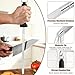 Luffexx Professional 12-Inch Knife Sharpening Rod, High-Carbon honing rod to Sharpen the Knife Quickly, Perfect Knife Sharpener for Chefs and Home Cooks, Easy to Use & Sturdy