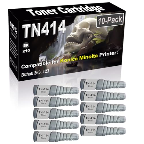 SINIYA 10-Pack (Black) Compatible High Yield TN414 TN-414 A202030 Laser Printer Toner Cartridge use for Konica Minolta Bizhub 363 423 Printer -  jp002-CP01-7362