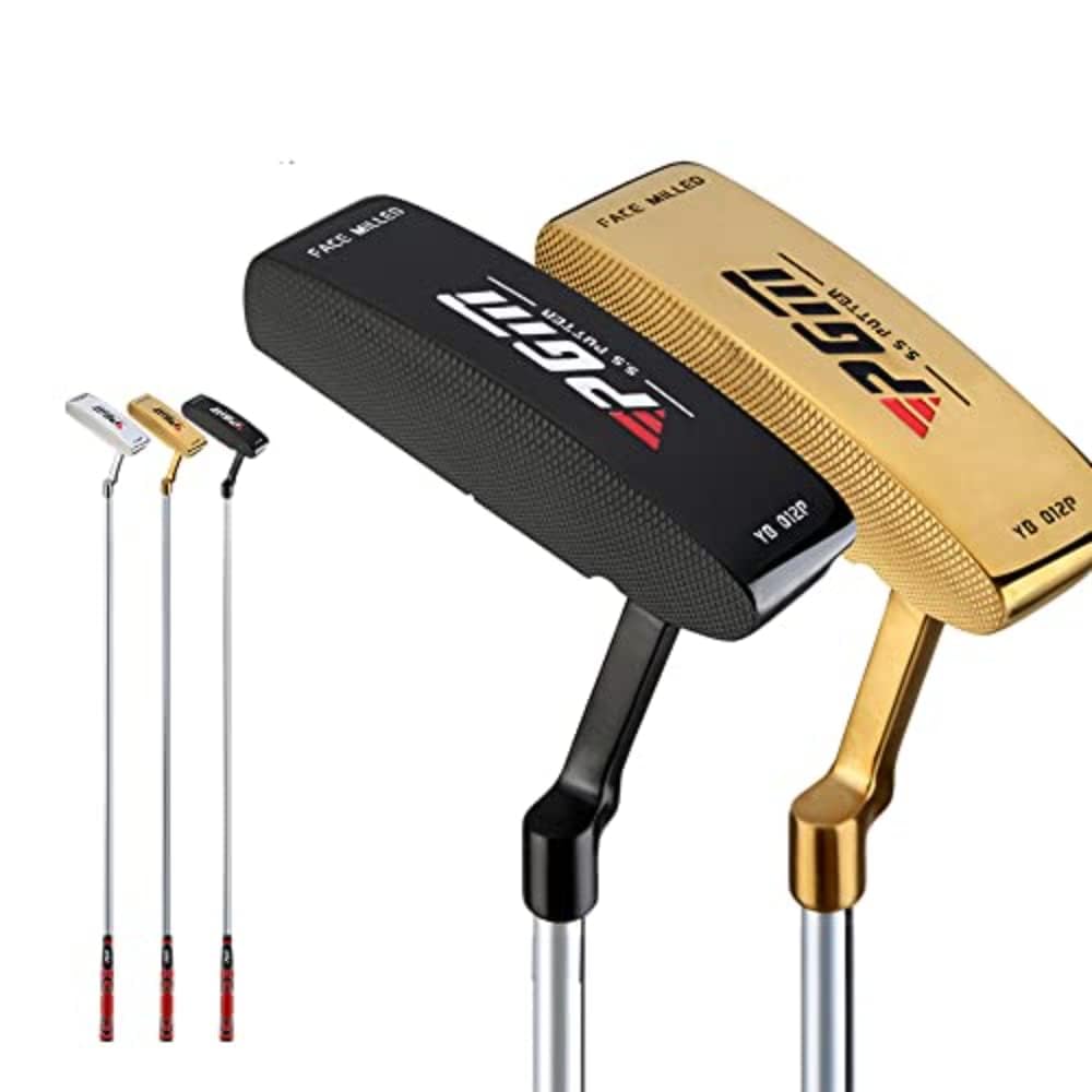 Putter de golf para zurdos, adultos, hombres y mujeres, eje de acero, palo de golf, ayuda para entrenamiento deportivo, palo de golf