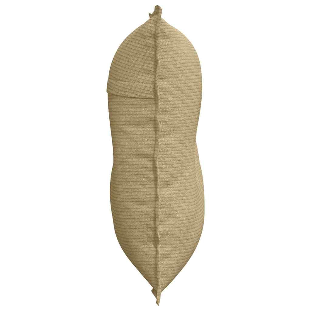 Cuscino per schienale grigio e verde, 80 x 50 cm, tessuto in velluto a coste, per divano e letto, imbottitura in poliestere durevole, per interni e soggiorno