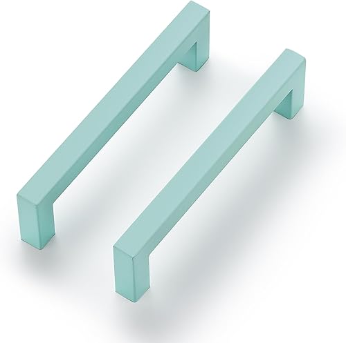 Miniatura 12 de Ravinte 1 Paquete Manijas Cuadradas de Gabinete de Cocina de 5 Pulgadas Níquel Cepillado Tiradores de Cajón para Herrajes de Armario