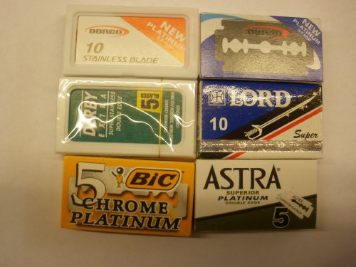 Detailsformen Double Edge Razor Blade Sample Pack #7-45 Blades