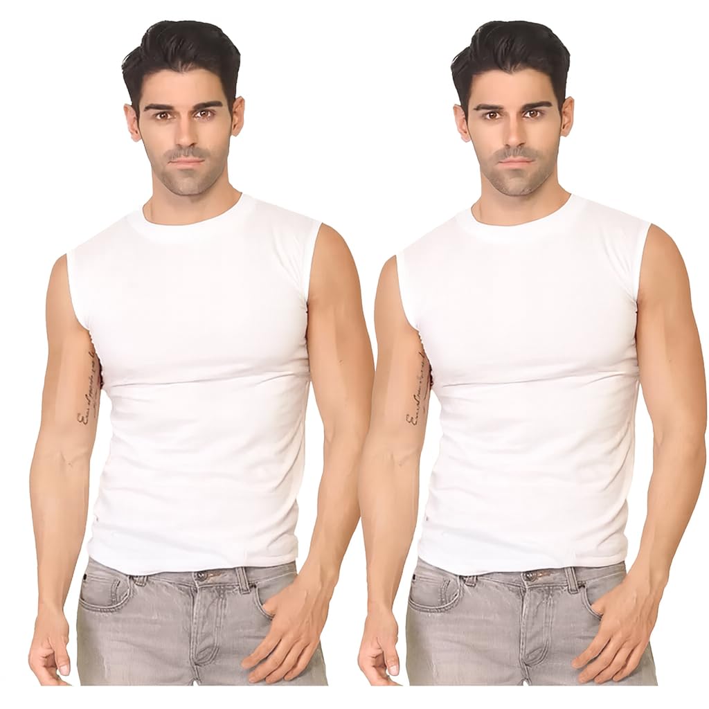 Men’s Broad-Shoulder Cotton Sleeveless Vest Cotton Innerwear | Sizes 85–100 cm