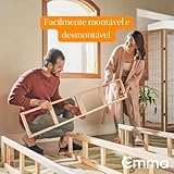 Cama Box Solteiro Emma Original Cinza (88x188x37cm) – 1 ano de garantia glide