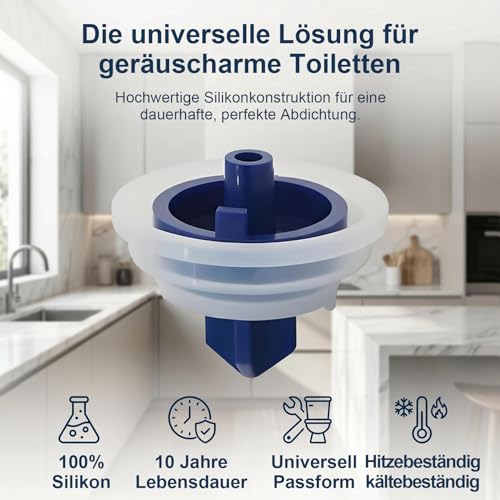 4 Stück Dichtungsmembran für Toilettenfüllventil, Ersatzmembranen für Unterputz Spülkasten & Schwimmerventil, Kompatibel mit Geberit Impuls 360/380 (4)