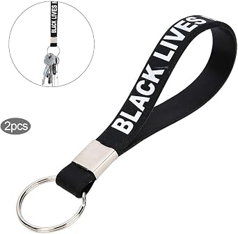 Key Chain Key Ring Silicone Bracelet Wristbands Unisex Stylish Durable Multi Purpose Accessory For Men Women Kids Daily Wear Parties Festivals Alloy Silicone Material 2PCS Pack