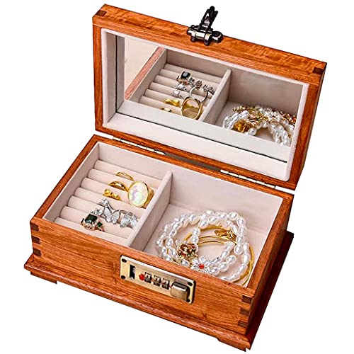 Boîte bijoux en bois cadeau idéal pour ranger collier et alliance