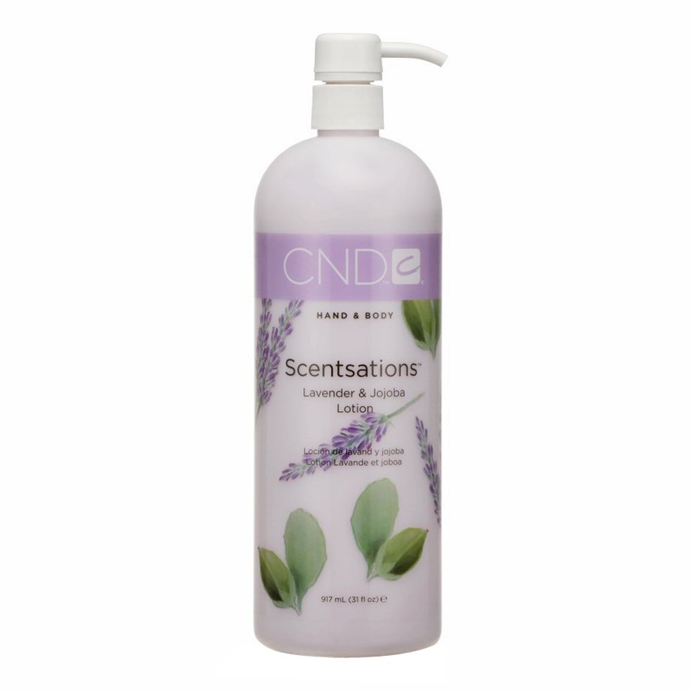 CND Scentsations Hand & Body Lotion, Deep Moisturizing and Hydrating Formula for Dry Damaged Skin, Dermatologically Tested, Lavender & Jojoba, 33 fl oz.