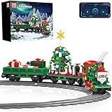 Design sur le thème de Noël : célébrez la saison des fêtes avec le kit de blocs de construction télécommandés en train de Noël. Ce kit dispose d'un superbe design de train de Noël, complet avec 922 pièces, rails et une pince de haut-parleur. C'est le complément parfait à vos décorations de vacances.
