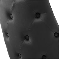 Vista 66 de Modway EEI-3907-GRY Adorn - Silla auxiliar de comedor de terciopelo copetudo, color gris